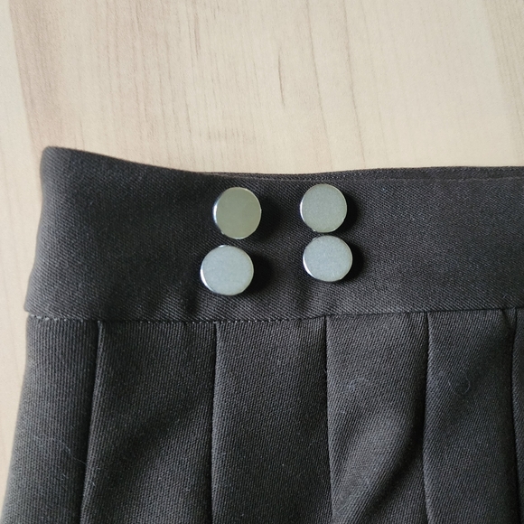 With Jean Jade Y2K Dark Brown Pleated Mini Skirt Size XS - Picture 6 of 13